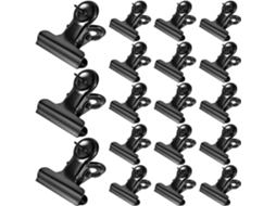 Conjunto de 30 prendedores decorativos de metal marrom com clipes resistentes para fotos e organização, ideias para decoração.