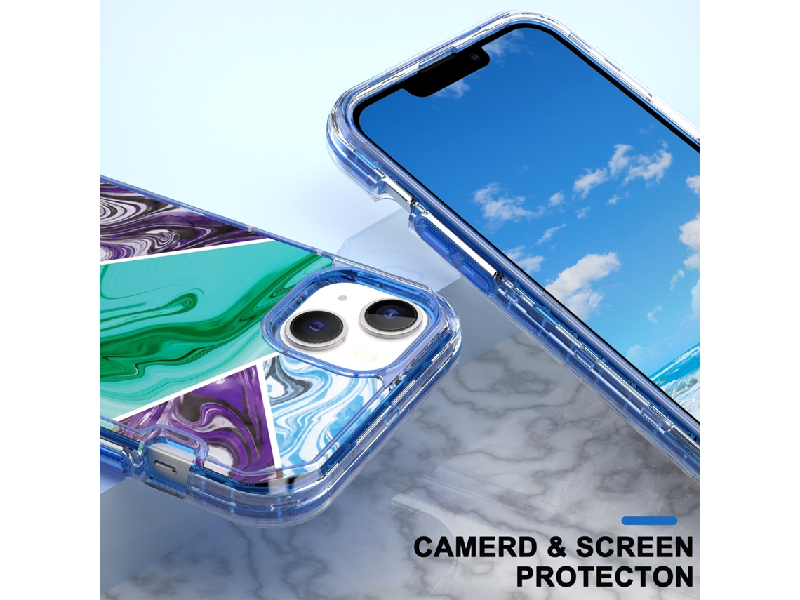Capa Lurelia 3 Em 1 Galvanizada, Iphone 12, Multicor, Design Funcional