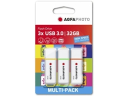 AGFAPHOTO USB 3.2 Gen 1 32GB Mistura de Cores MP3