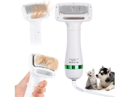 Secador De Pelos Para Cães Com Pente Integrado, 2 Em 1, Secador E Escova Para Cães, Temperatura Ajustável, Silencioso E Com Regulagem De Temperatura.