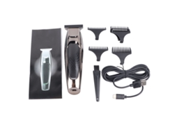 Tijera De Corte De Pelo Eléctrica Recargable Usb Para Hombres Con 5 Peines Guía