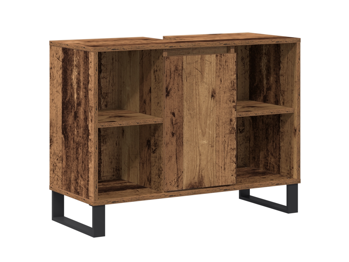 Conjunto 1 Armário De Parede Vidaxl Castanho Derivados De Madeira (80 X 33 X 60 Cm)