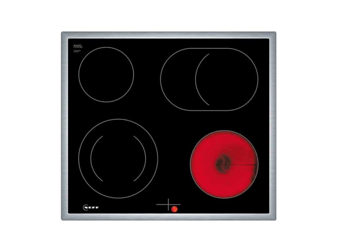 M16Srf0L0 Placa Preto Embutido 60 Cm Cerâmica 4 Zonas NEFF