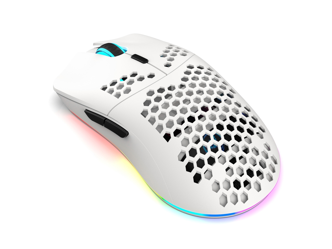 Mouse Sem Fio Para Jogos 3 Modos Bt 5.3+2.4g+usb-c Recarregável Com Led 800-3600 Dpi