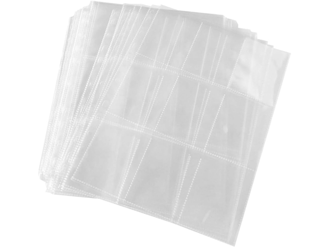 50 Pochettes Para Álbum Álbum De Fotos Álbum De Fotos A4 9 Compartimentos Transparentes En Plastique Sans