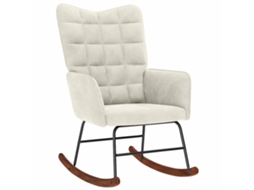 Rocking Chair, Rocking Chairs Vidaxl Creme Veludo