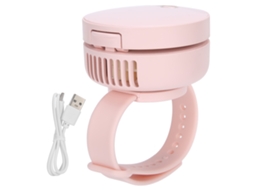 Usb Charging Wrist Fan 3 Gear Wind Power Portable Handheld With Mirrorpink