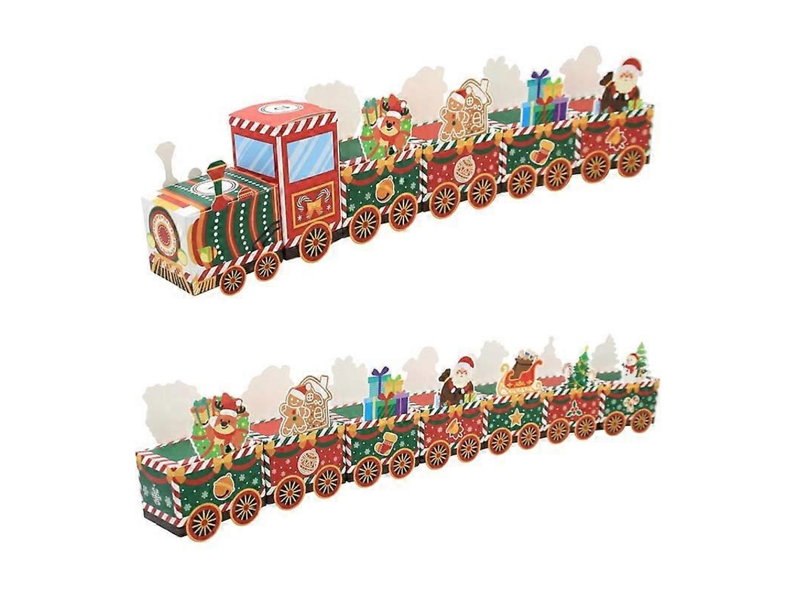 Conjunto De 24 Caixas De Advento Com Design De Comboio Para Doces E Presentes De Natal