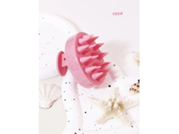 1 Escova de Shampoo para Massagem no Couro Cabeludo com Cerdas Macias de Silicone MDUG (rosa)