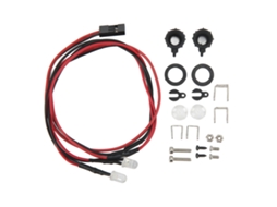 Mali luz de Farol para Carro Rc com Base Regulável Plástico Branco Baixo Consumo de Energia Acessório Geral de Modelo Rc