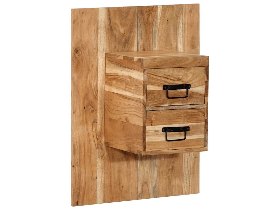 Vidaxl Mesa De Cabeceira 60x32x80 Cm Madeira De Acácia Maciça