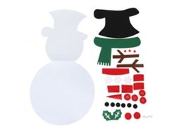 Brinquedo Natalino Diy Boneco de Neve Tecido Decorativo Parede