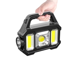 Lanterna De Busca Multifuncional Para Áreas Externas, À Prova Dágua, Com Carregamento Solar, Luz Forte, Lâmpada Portátil Cob (cob Aquaforge