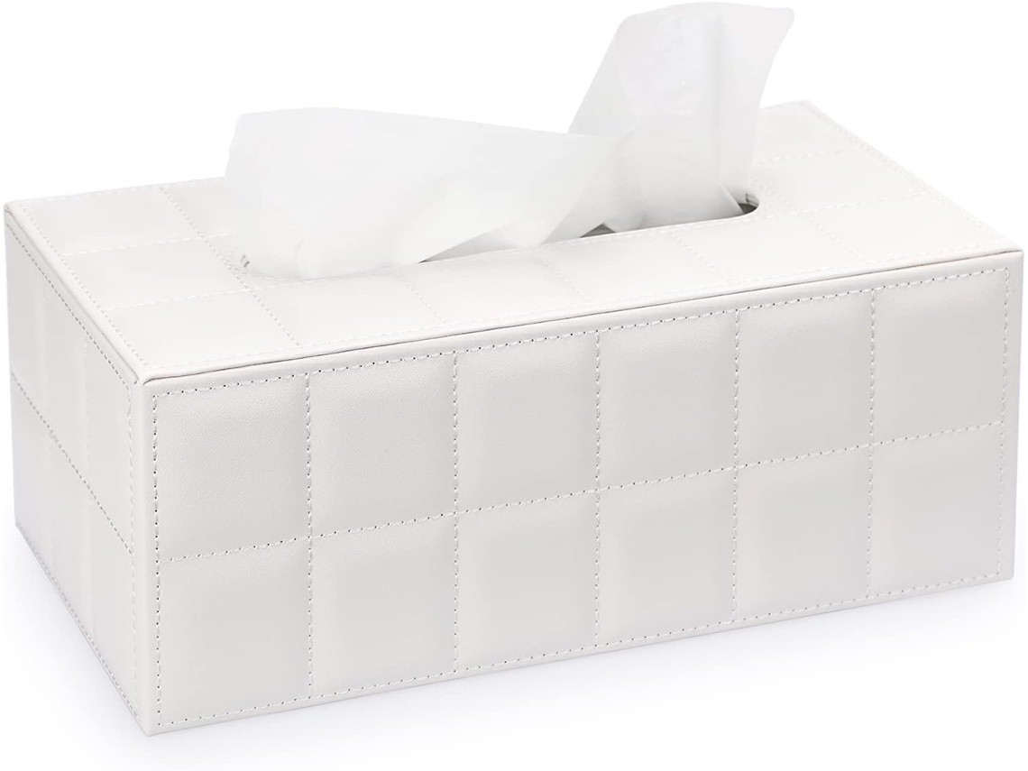 Tigela Retangular De Couro Para Lenços De Papel Decoração Elegante E Sofisticada Dxghc Aquaforge