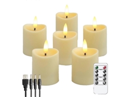 Velas Led Sem Chama Recarregáveis Nova Line