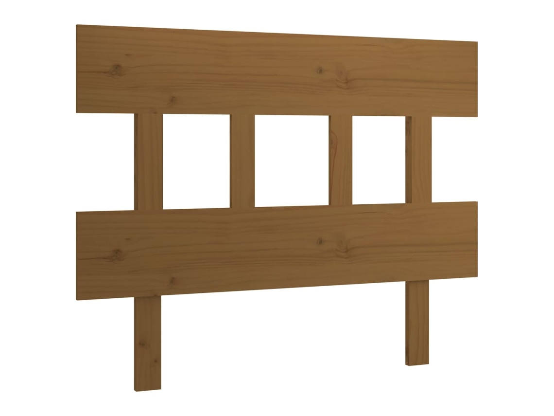 Cabeceira de Cama em Pinho Maciço Castanho Mel MAISON EXCLUSIVE (103,5x3x81 cm)