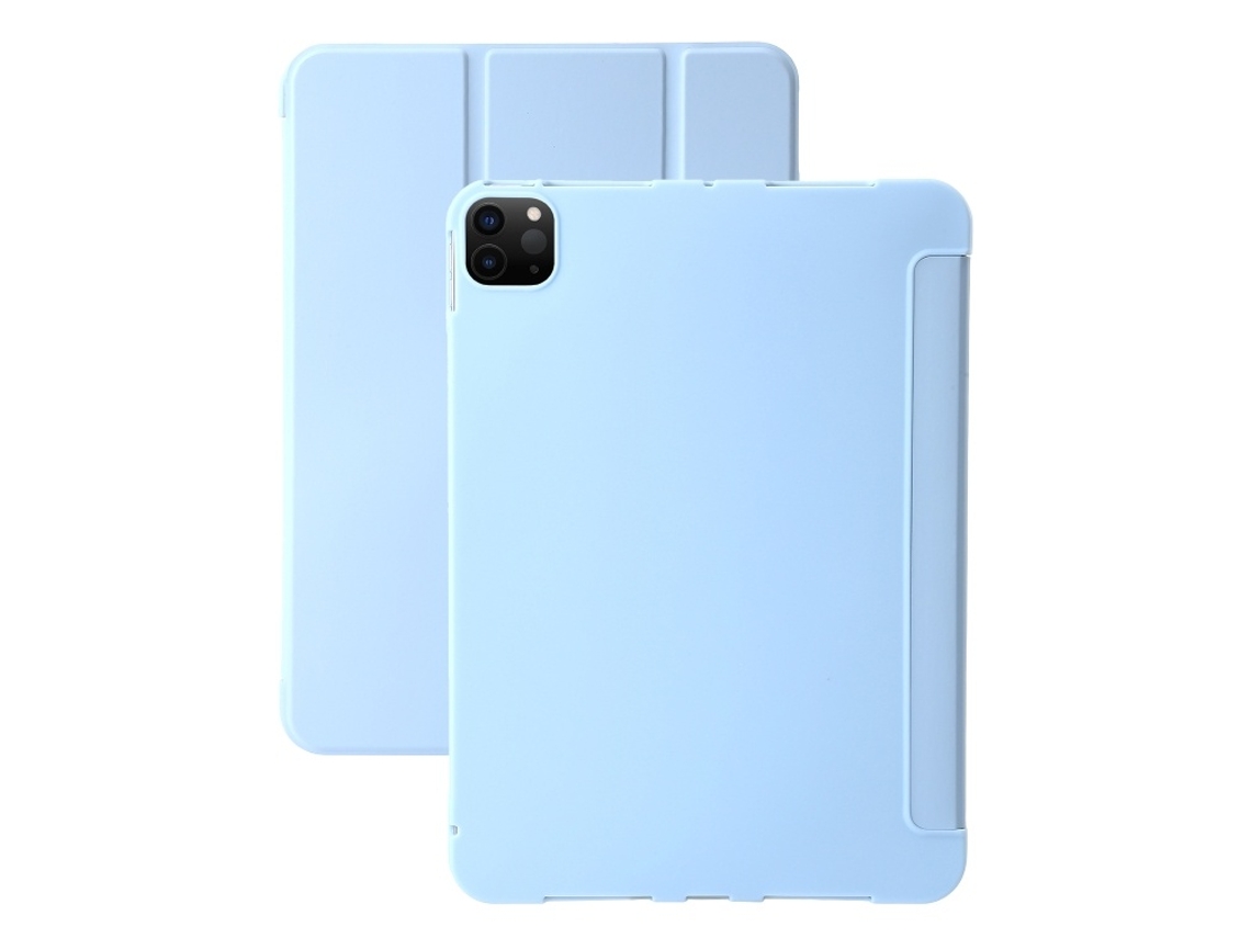 Capa Para Ipad 2/3/4 9.7 Pol. Dobrável 3 Dobras, Azul Celeste