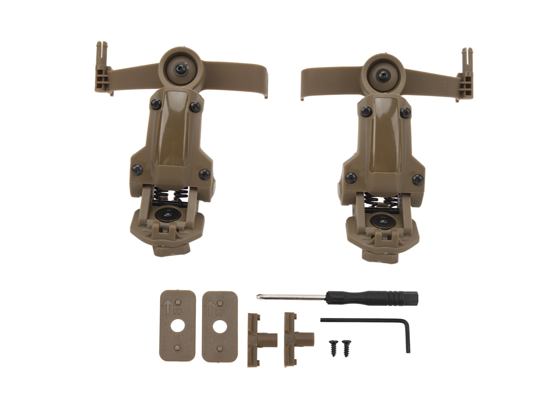 Adaptador de Trilho Arc para Capacete com Suporte para Fones S/MARCA