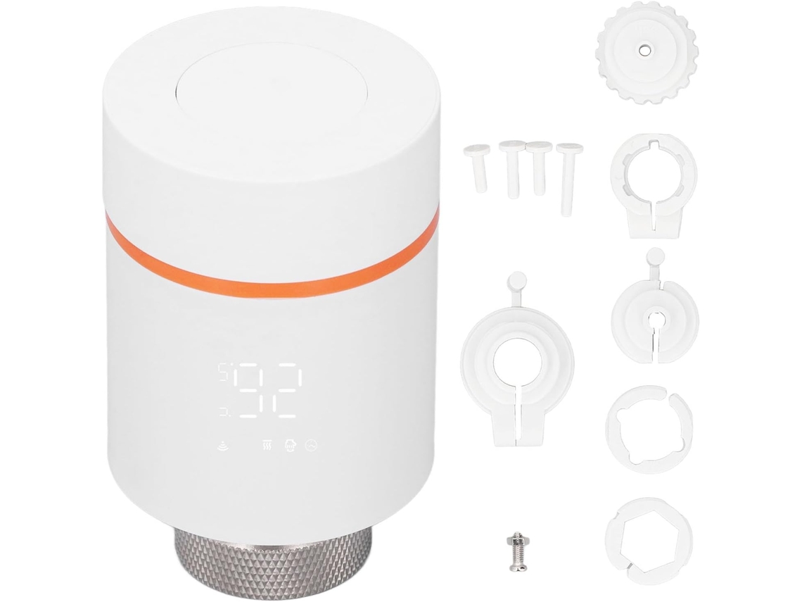 Smart Thermostatic Radiator Valve Programmable Digital Temperature Control Head For Home Heating System With Compatibilité Abs Mat
