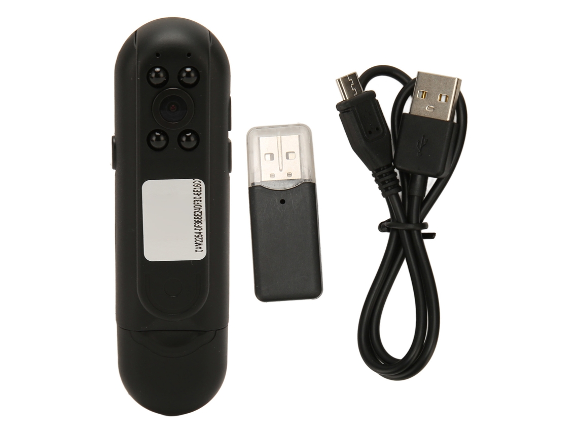 Gravador de Polícia Hd Wifi Ângulo Largo de 170 Graus Portátil Vestível EOOCOO