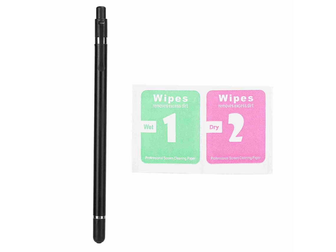 Caneta Estilo, Toque Duplo, Escrita Universal, Preto