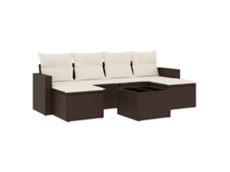 Garden Sofa Set, Garden Sofa Sets Vidaxl Marrom Rattan / Vime (n/a)