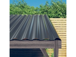 Vidaxl Painéis De Telhado 36 Pcs 80x36cm Aço Galvanizado Antracite