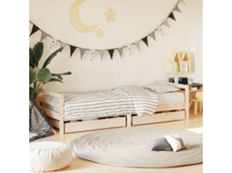 Vidaxl Estrutura De Cama Infantil C/ Gavetas 90x190 Cm Pinho Maciço