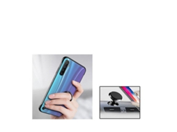 Kit Suporte Magnético Carro e Capa Naked Bumper Realme 5 Pro