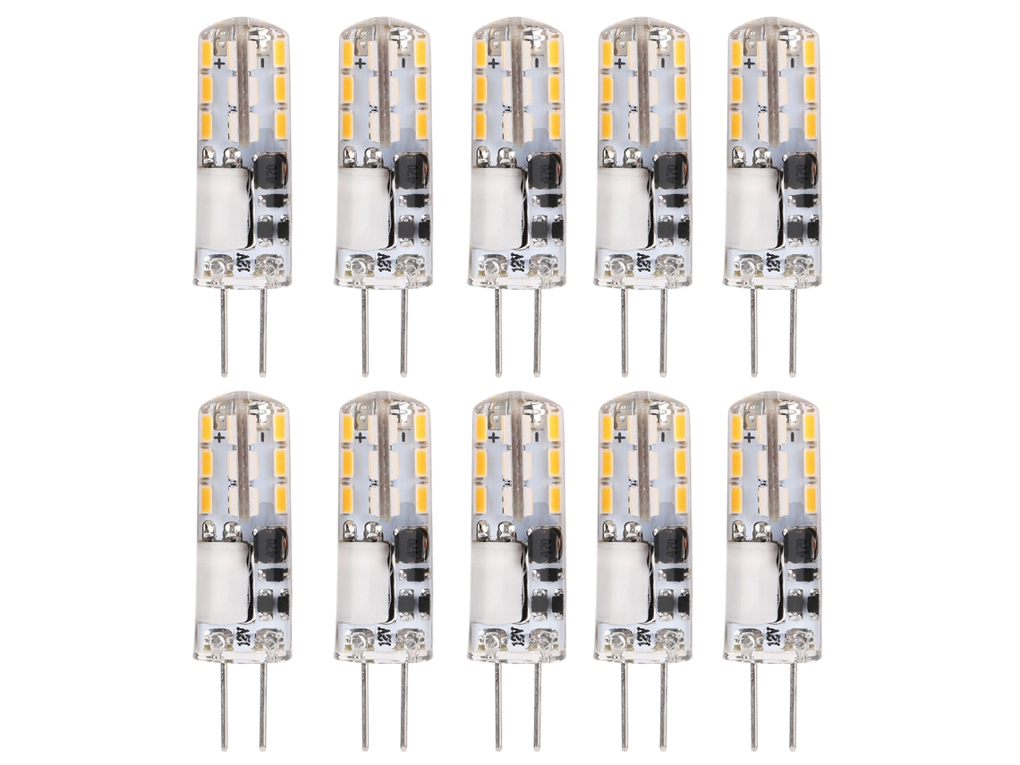 2026 10 Peças de Lâmpadas Led G4 24led 1.2w Pino Bi Fonte de Luz para Teto Parede 12v Lar