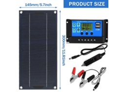 Painel Solar 300 W 12 V com Carregador BRILVIBERA