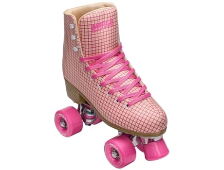 Patins Em Linha Impala Lightspeed Tartan Rosa Elegância E Conforto Para Skatistas