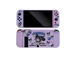 Capa Protetora Kuromi para Modelo Switch Oled, Capa Fina de Tpu Macio Compatível com Nintendo Switch BRILVIBERA