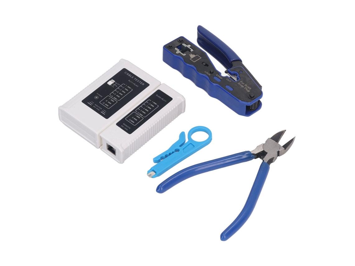 Laxiscreed Kit De Crimpar Rj45 Para Cables Ethernet, Ferramenta Única E Compatível Com Vários Tipos