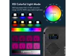 2026 luz Led Rgb Portátil Ajustável para Vídeo e Fotografia, Luz de Compensação para Câmera Dslr