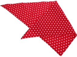 Babador Triangular De Algodão Dupla Face Com Estampa Bolinhas Redondas, Ideal Animais De Estimação No Dia A E Em