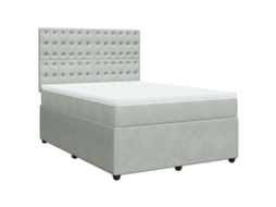 Box Spring Bed, Box Spring Beds Vidaxl Cinzeto Veludo (140 X 190 Cm)