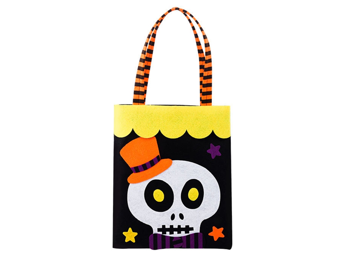 Bolsa Doces Halloween Têxtil 9.8x8.1in 22lb Decoração Festa