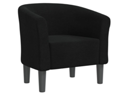 Tub Chair, Tub Chairs Vidaxl Preto Tecido