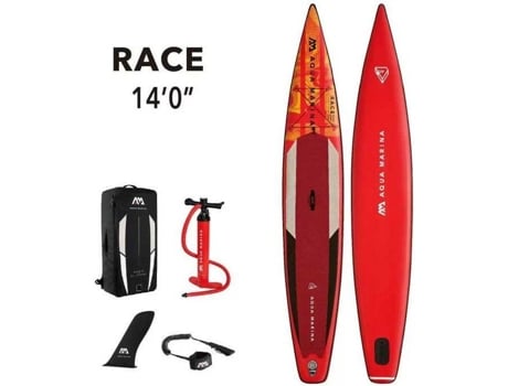Prancha de Stand Up Paddle AQUA MARINA Race Vermelho (427x69x15 cm)