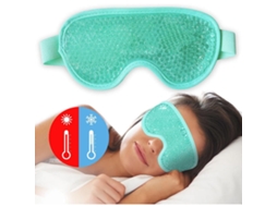Máscara de Gel Quente e Fria para os Olhos, Alivia o Cansaço Ocular, Reutilizável, Combate Bolsas e Olheiras. Verde AQUAFORGE