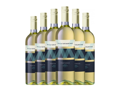 Vinho branco CABERT Cabert. Villa San Martino Pinot Cinza Friuli-Venezia Giulia (0.75 L - 6 Unidades)