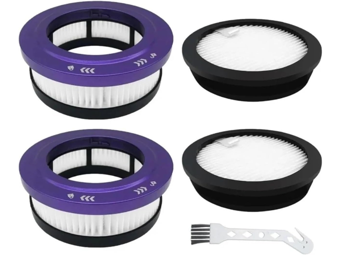 4 Filtros Com Escova, Compatíveis Aspiradores De Pó Stars, 5 Níveis