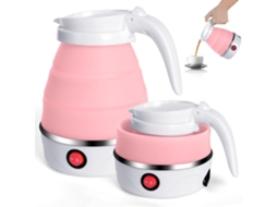 Lurelia Chaleira De Viagem Dobrável 0,6 L, Chaleira Elétrica Portátil De Silicone, 110 V, Padrão Dos Eua