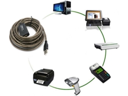 Cabo De Extensão Usb 2.0 De 10 M Em Pvc, Transferência Rápida.