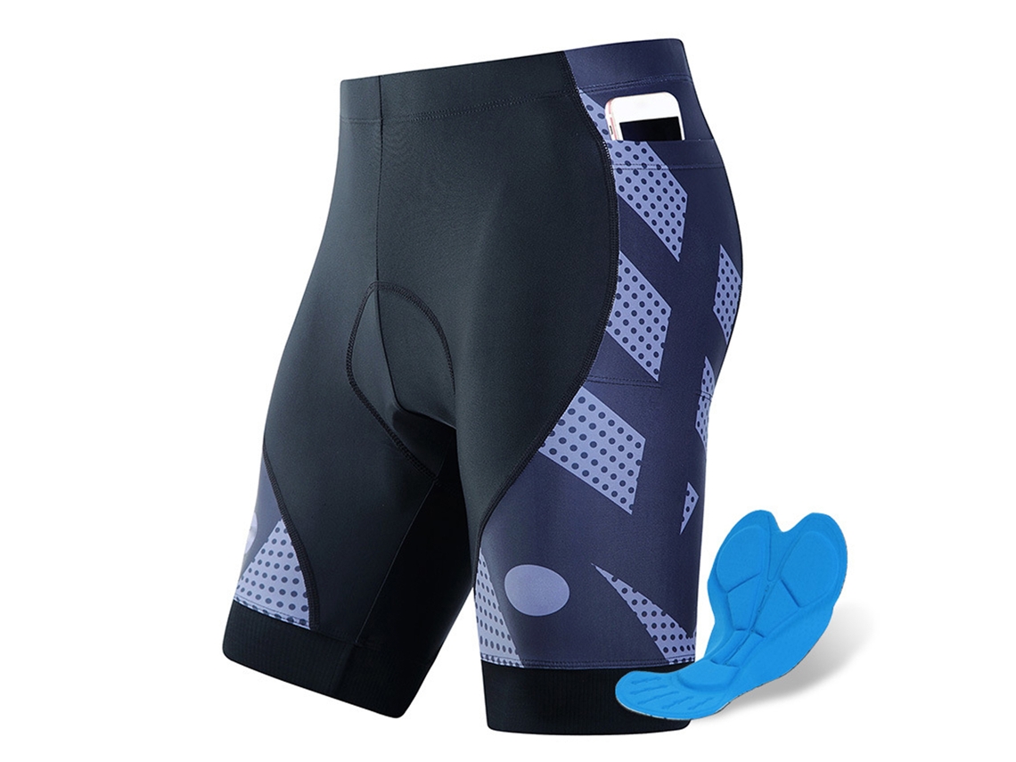 Calcinha de Ciclismo Mali masculino, 4d, amortecida, respirável, secagem rápida, com silicone