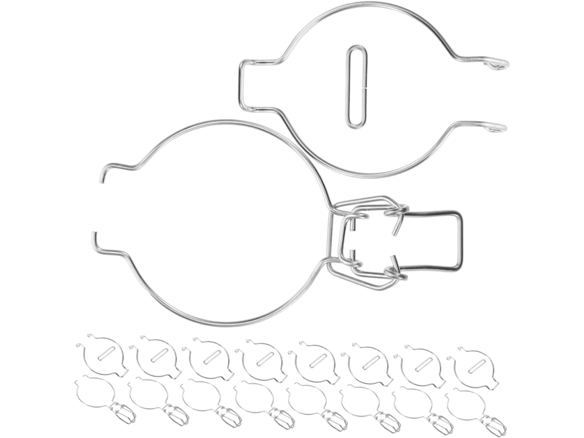 Conjunto De 12 Presilhas Arame Aço Inoxidável Para Potes Vidro Boca Larga, Vedação Hermética, Acessórios Para Cozinha E