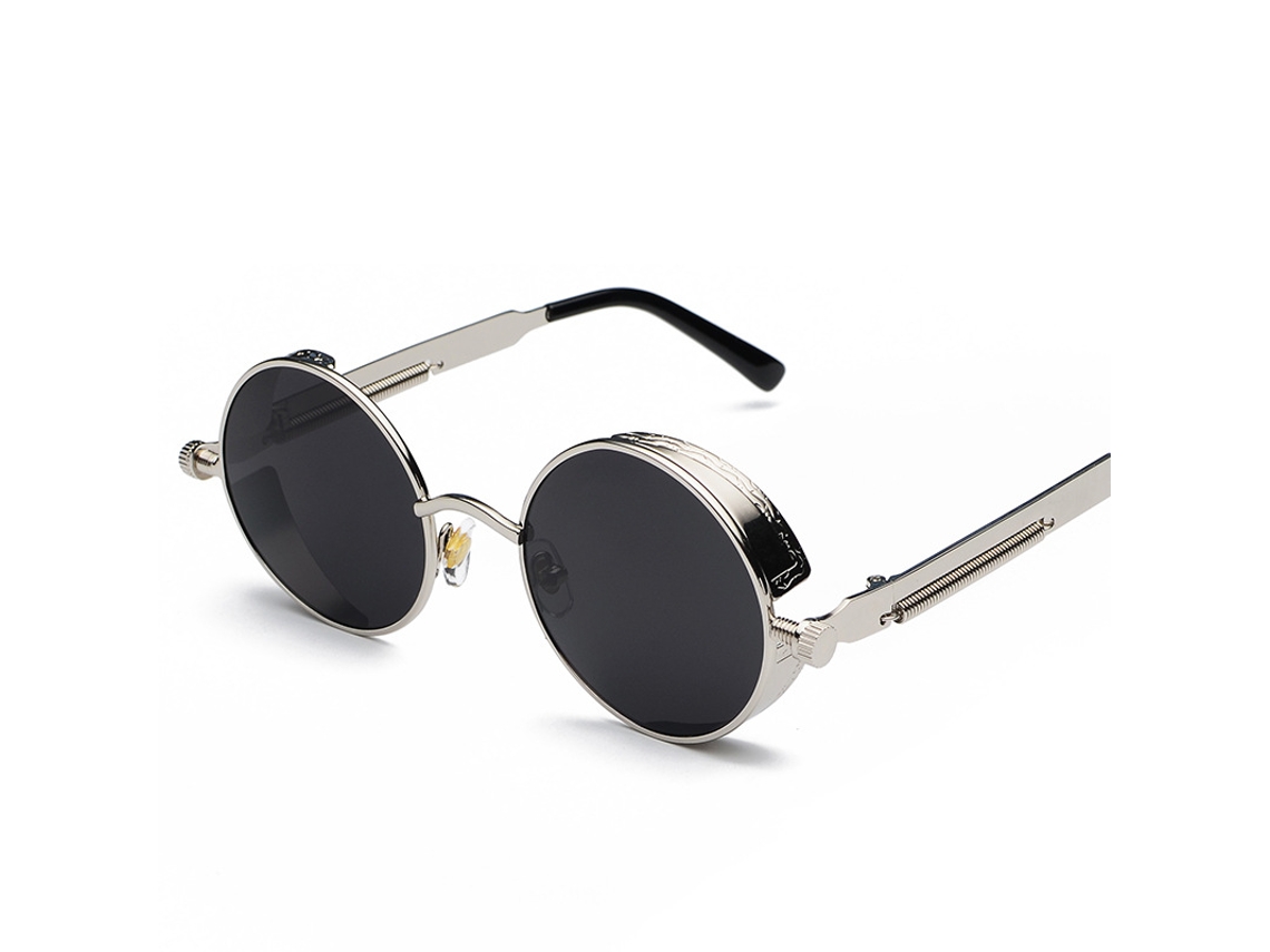 Gafas De Sol - Montura Plateada Pieza Gris C2