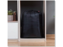 Saco de Armazenamento em Nylon Preto com Cordão. Leve e Portátil, Ideal para Guardar Cobertores CHABERLU