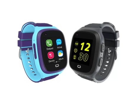 Smartwatch PETHUEL 4G Wifilbs Gps Sos Videochamada Alarme de Zona Notificação de Mensagem Controle Remoto Cerca Eletrônica Lt31 Azulpreto